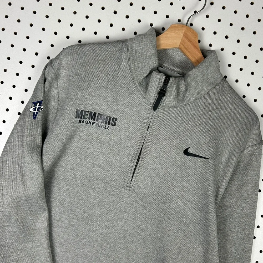 Nike 1 Cent Memphis Basketball 1/4 Zip Pullover Large Sweatshirt‎ Penny Hardaway